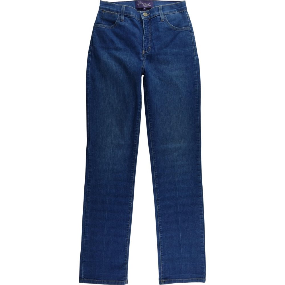 NYDJ Not Your Daughters Straight Jeans Women's 4 Stretch Mid Rise B555